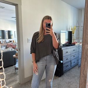 Free People Cropped Tee